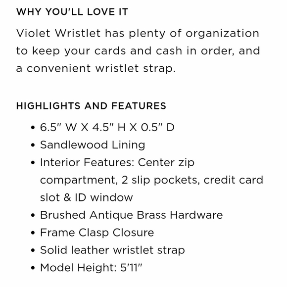 Violet Wristlet in Violet metallic by HOBO - Picture 2 of 9